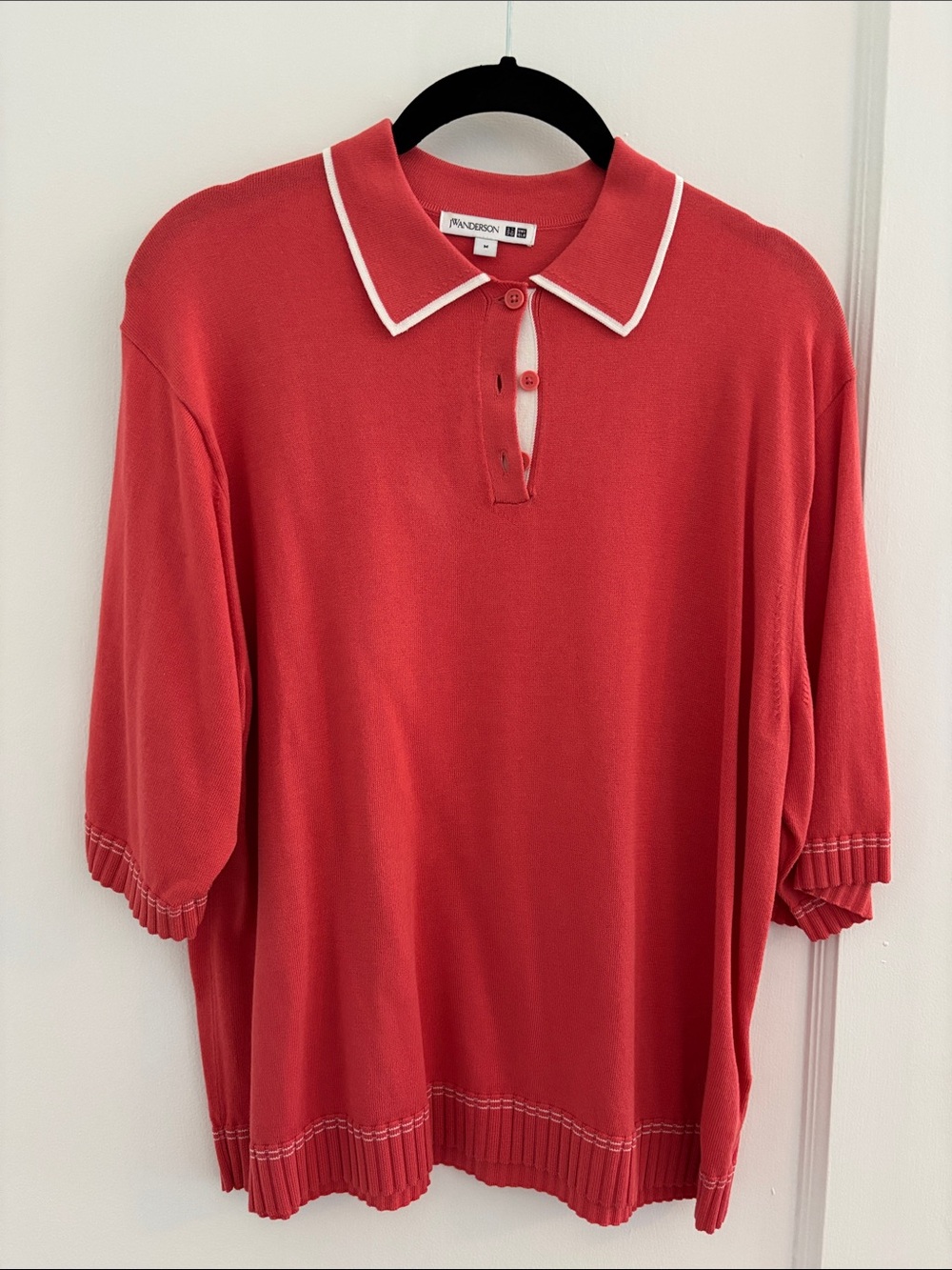 UNIQLO x JW Anderson Polo with White Contrast Piping